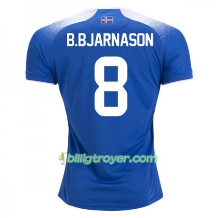 Billige Fotballdrakter Island B.Bjarnason 8 VM 2018 Hjemmedraktsett